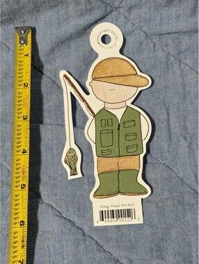 🎅🏻 Scrapbook Die Cut Friends My Minds Eye Fishing Friend 442402   1999 Rare
